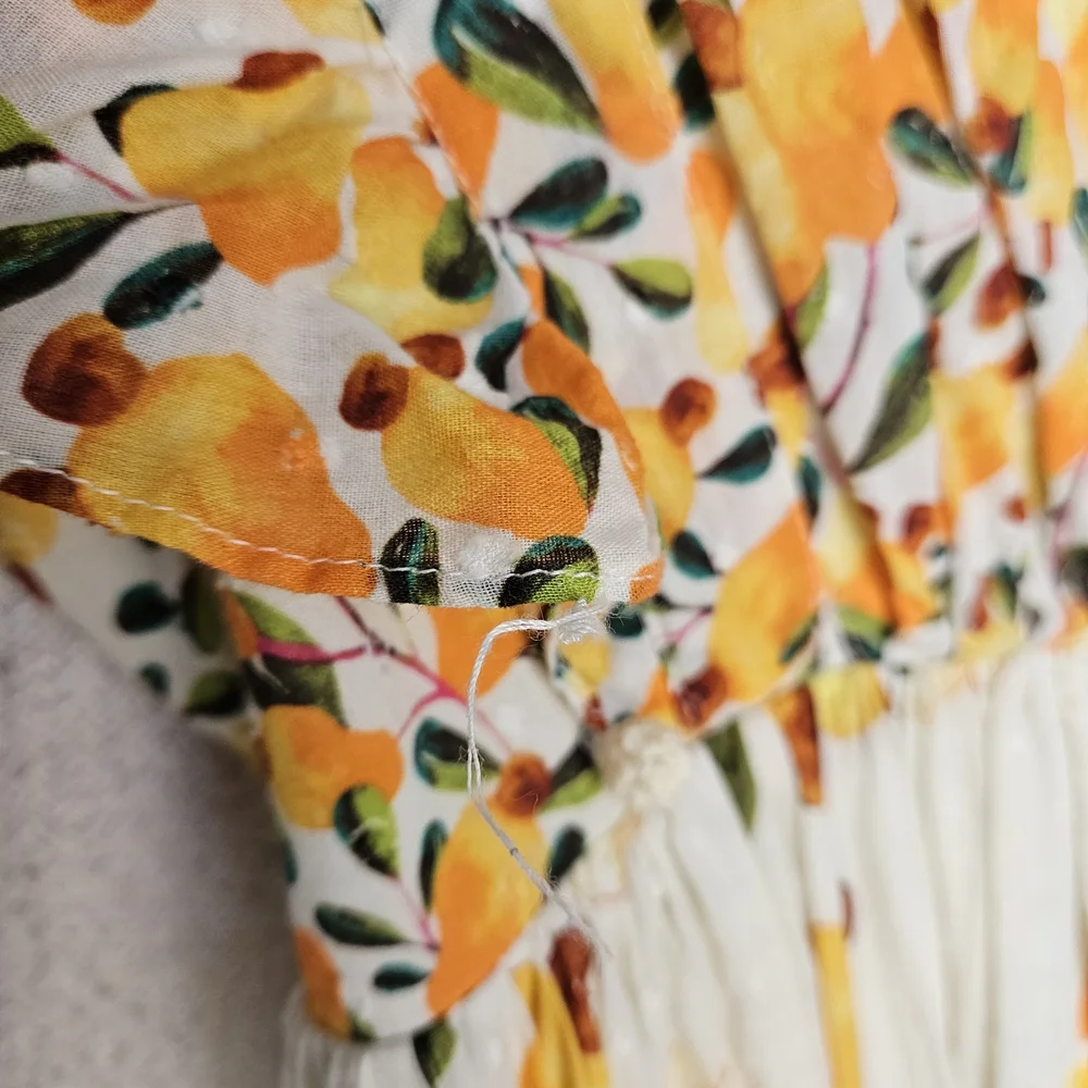 Farm Rio Cashew Crossed Back Maxi Dress Large - Picture 7 of 10